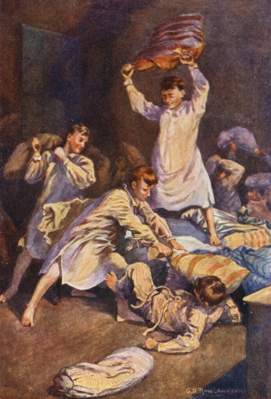Zdejmując osłony ze swoich podpór, spotkają się w śmiertelnej walce (kolorowa litografia) autorstwa George Derville (after) Rowlandson