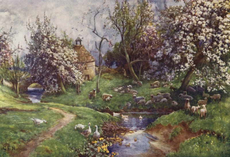 Sad Cotswold autorstwa George Franck Nicholls