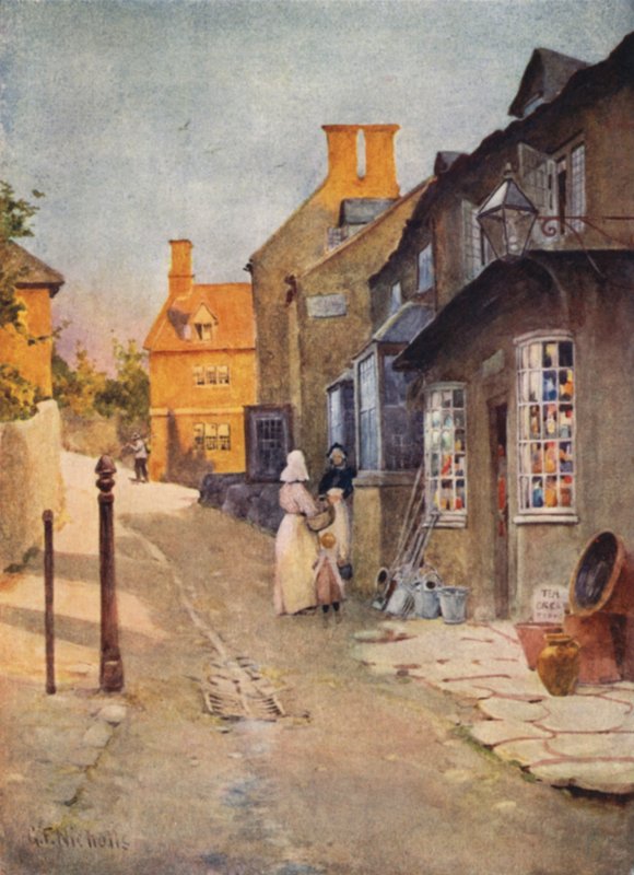 Sklep Cotswold Village autorstwa George Franck Nicholls