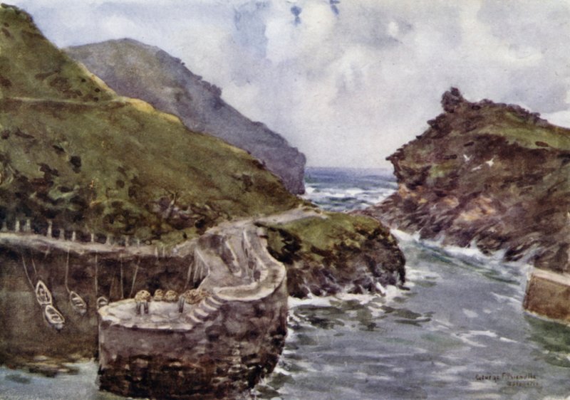 Boscastle (kolor lito) autorstwa George Franck Nicholls