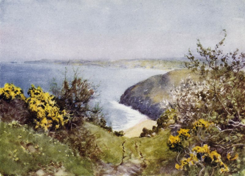 Carbis Bay (kolor lito) autorstwa George Franck Nicholls