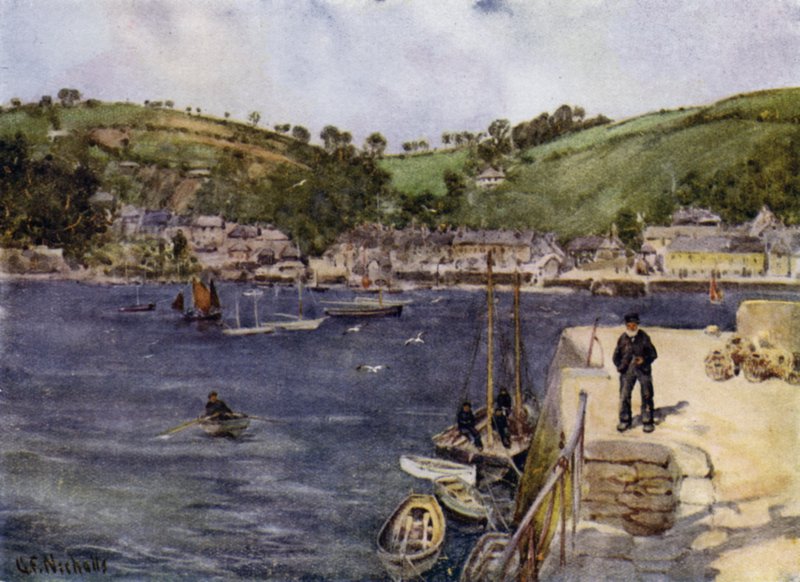 Flushing, z Falmouth (kolor lito) autorstwa George Franck Nicholls