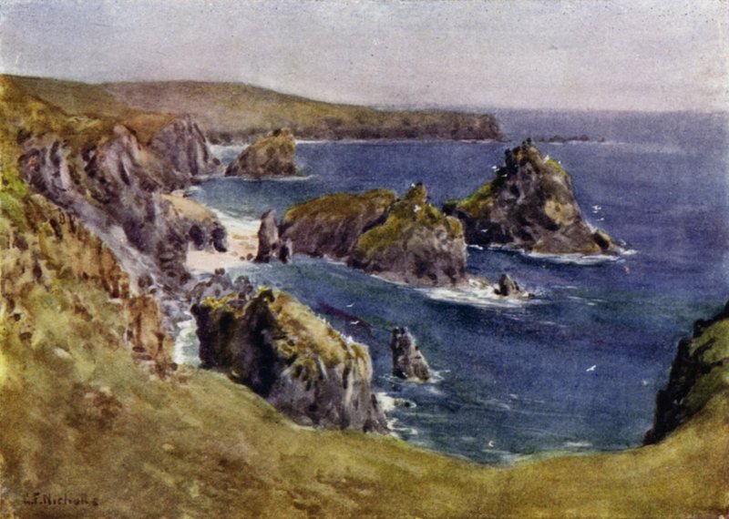 Zatoka Kynance autorstwa George Franck Nicholls