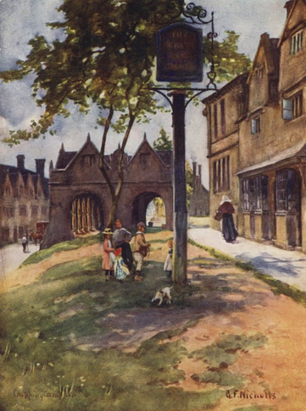 Hala Targowa, Chipping Campden autorstwa George Franck Nicholls