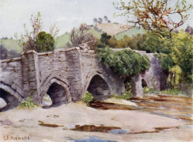 Stary Most w Lostwithiel autorstwa George Franck Nicholls