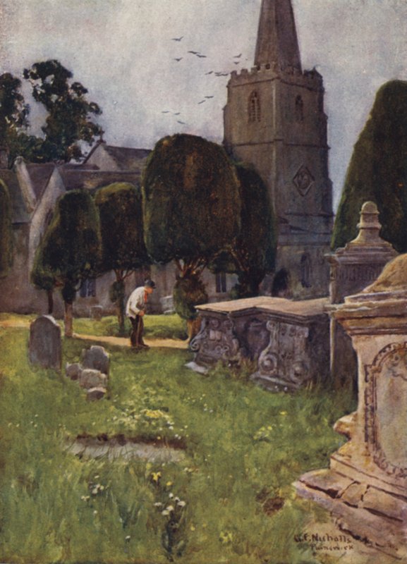 Kościół Painswick autorstwa George Franck Nicholls