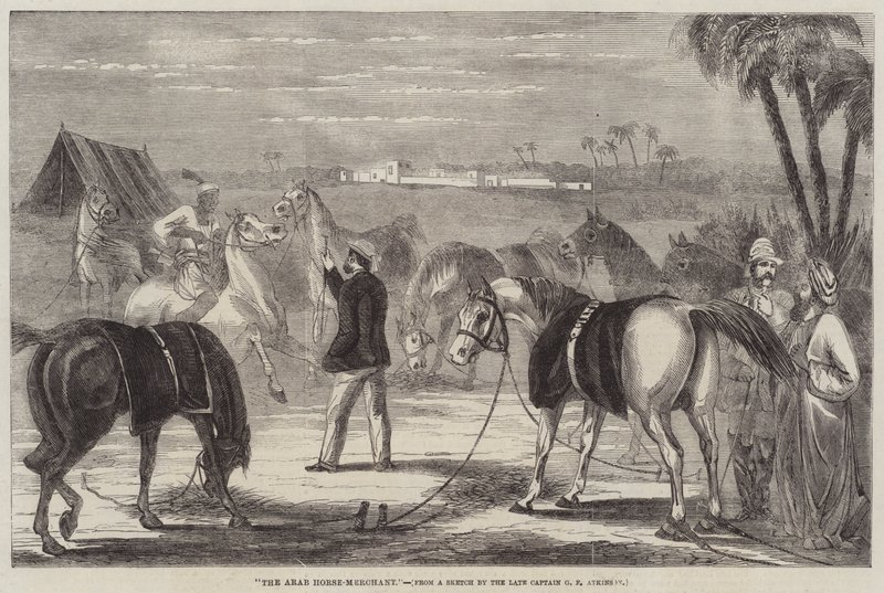 Arabski handlarz koni autorstwa George Francklin Atkinson