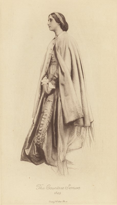 Virginia, hrabina Somers (lito) autorstwa George Frederick (after) Watts