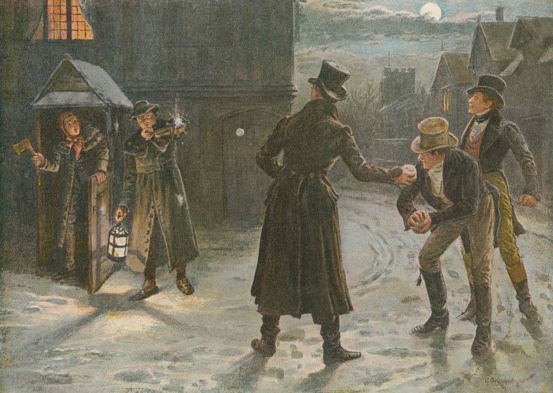 Snowballing the Watchmen: Świąteczne igraszki w Tom and Jerry Times autorstwa George Goodwin Kilburne