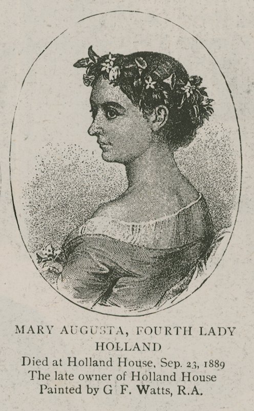 Mary Augusta, czwarta Lady Holland autorstwa George Hawkins