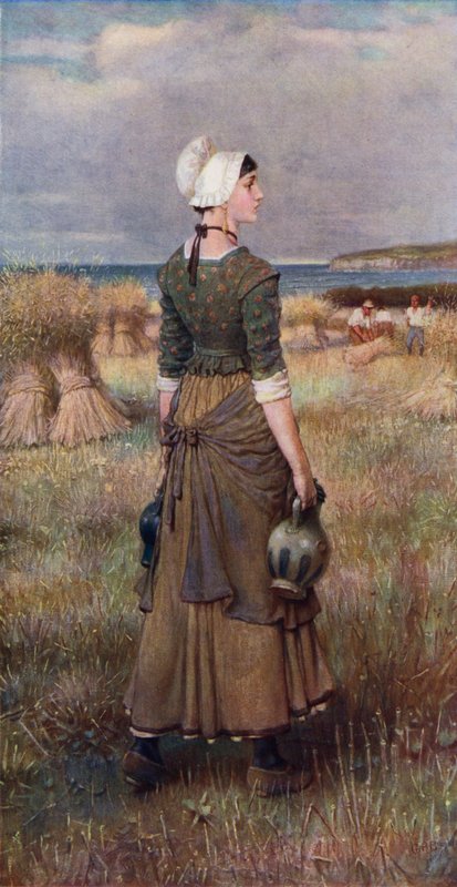 Evangeline (kolor lito) autorstwa George Henry (after) Boughton