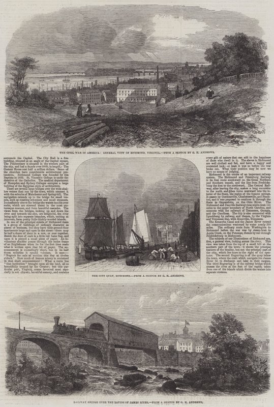 Wojna secesyjna w Ameryce autorstwa George Henry Andrews