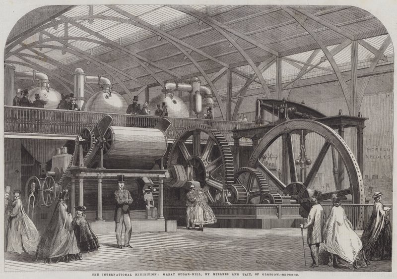 Międzynarodowa Wystawa, Wielka Cukrownia, Mirlees i Tait, Glasgow autorstwa George Henry Andrews