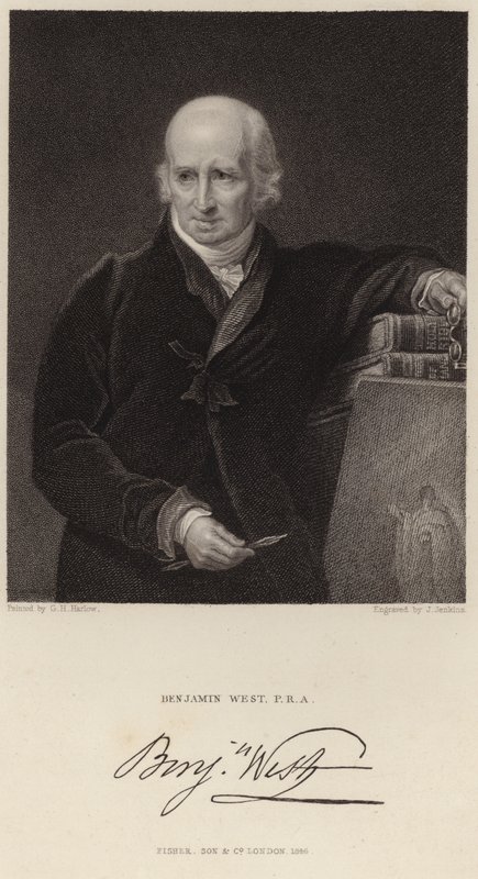Portret Benjamina Westa autorstwa George Henry Harlow