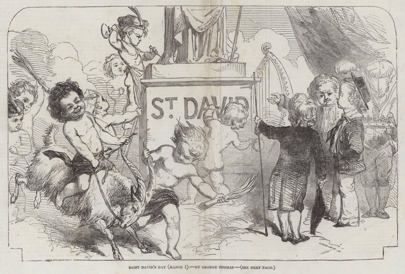 Dzień Świętego Dawida (1 marca) autorstwa George Housman Thomas