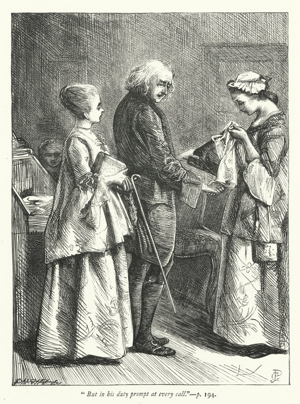 Ilustracja do Opuszczonej wioski (rycina) autorstwa George John Pinwell
