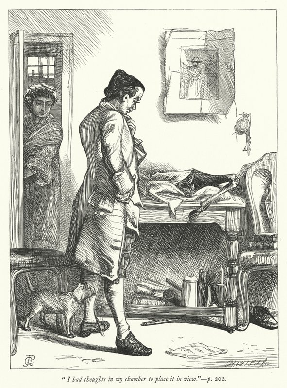 Ilustracja do Opuszczonej wioski (rycina) autorstwa George John Pinwell