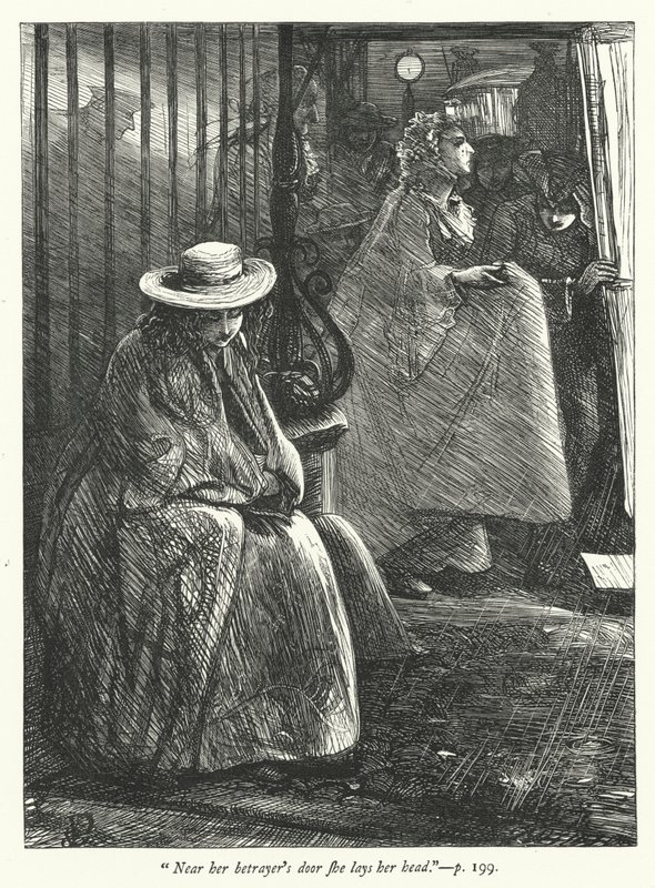Ilustracja do Opuszczonej wioski (rycina) autorstwa George John Pinwell