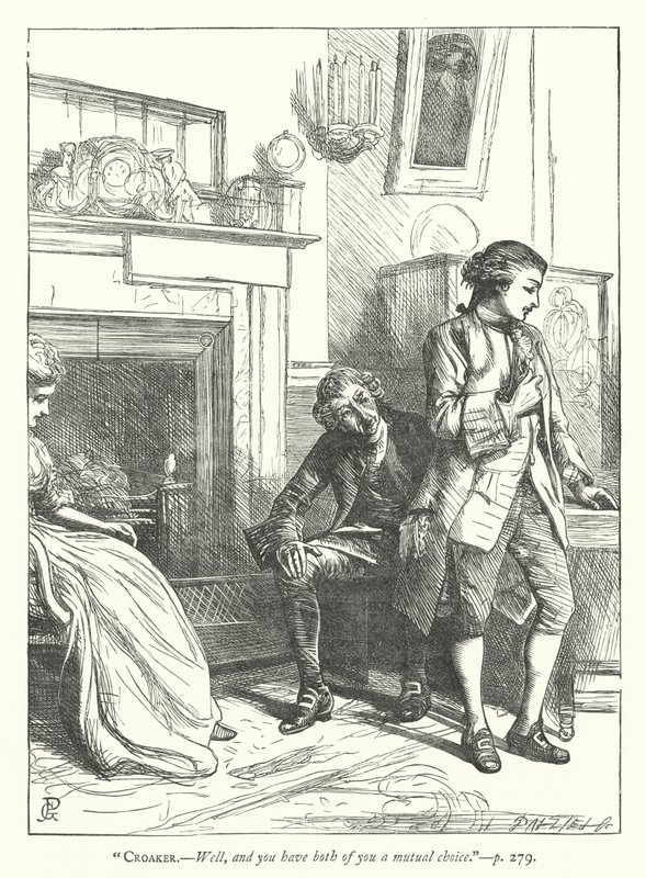 Ilustracja do Człowieka dobrodusznego (rycina) autorstwa George John Pinwell