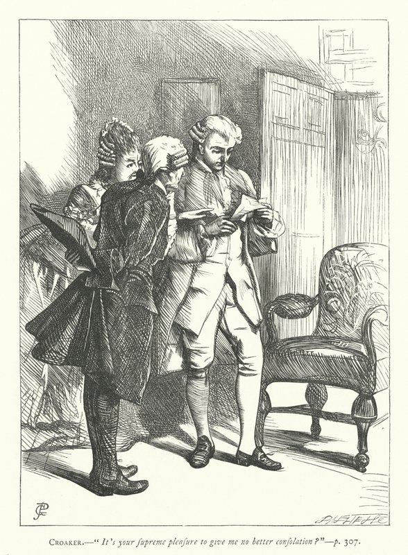 Ilustracja do Człowieka dobrodusznego (rycina) autorstwa George John Pinwell
