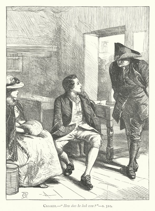 Ilustracja do Człowieka dobrodusznego (rycina) autorstwa George John Pinwell