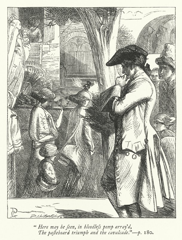 Ilustracja do Podróżnika (grafika) autorstwa George John Pinwell