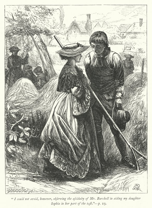 Ilustracja do Wikariusza z Wakefield (grafika) autorstwa George John Pinwell