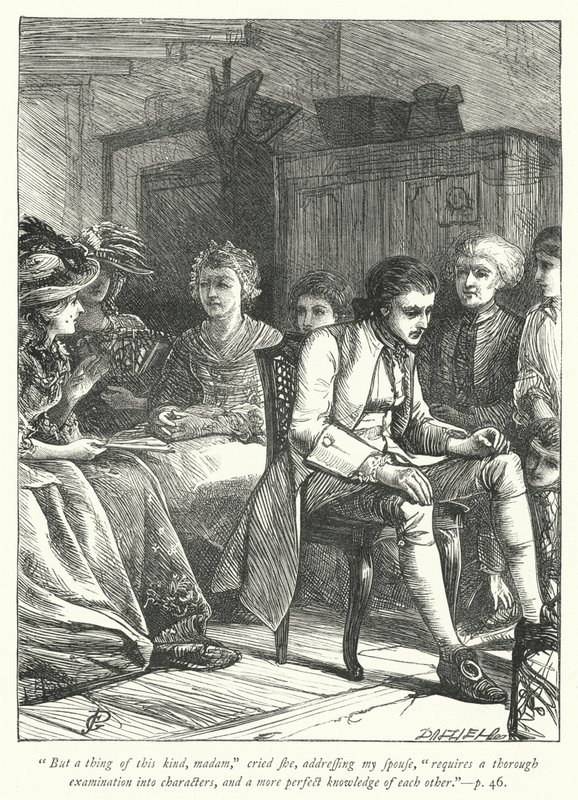 Ilustracja do Wikariusza z Wakefield (grafika) autorstwa George John Pinwell