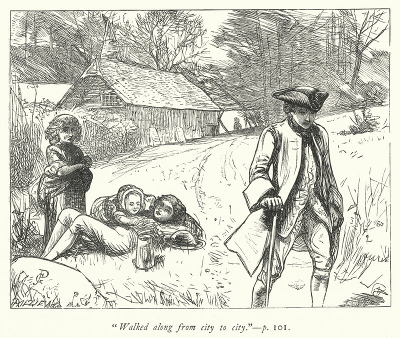 Ilustracja do Wikariusza z Wakefield (grafika) autorstwa George John Pinwell