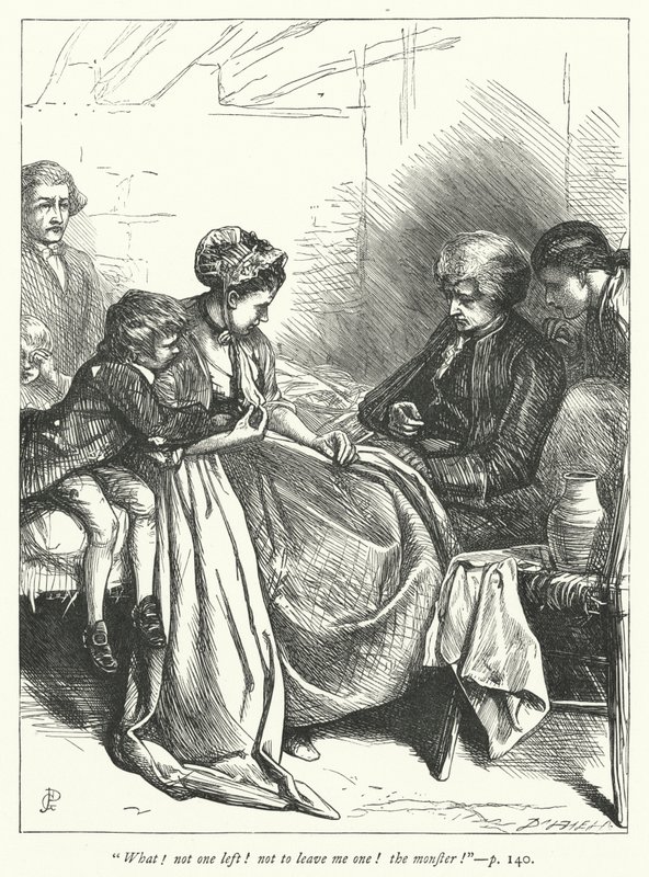 Ilustracja do Wikariusza z Wakefield (grafika) autorstwa George John Pinwell