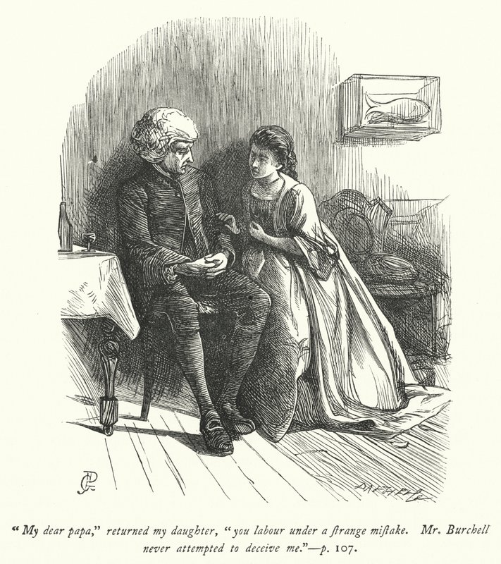 Ilustracja do Wikariusza z Wakefield (grafika) autorstwa George John Pinwell