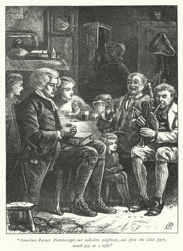 Ilustracja do Wikariusza z Wakefield (grafika) autorstwa George John Pinwell