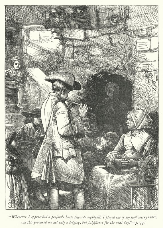 Ilustracja do Wikariusza z Wakefield (grafika) autorstwa George John Pinwell