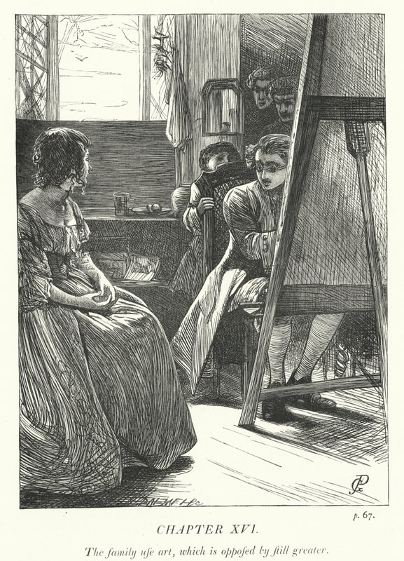 Ilustracja do Wikariusza z Wakefield (grafika) autorstwa George John Pinwell