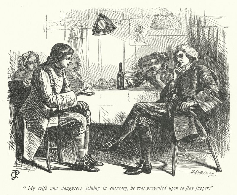 Ilustracja do Wikariusza z Wakefield (grafika) autorstwa George John Pinwell