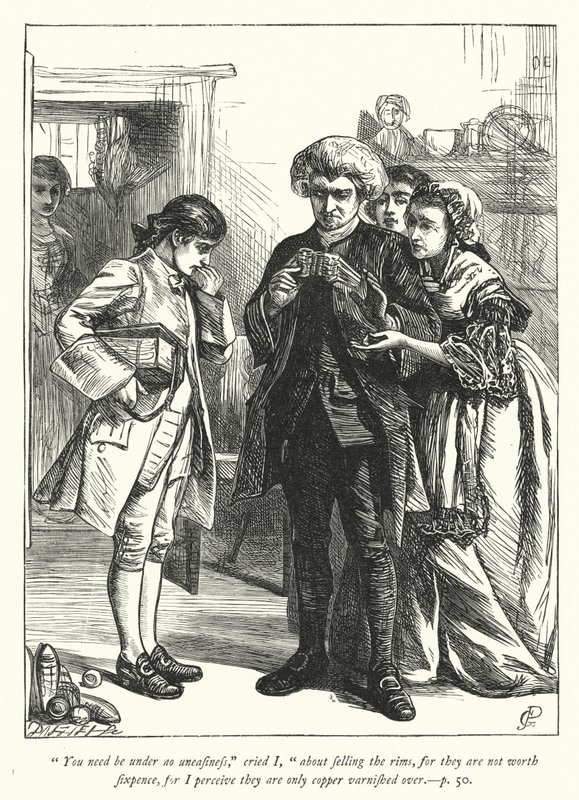 Ilustracja do Wikariusza z Wakefield (grafika) autorstwa George John Pinwell