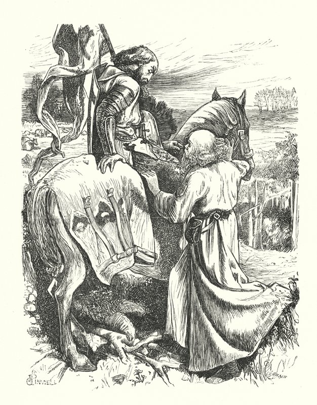 Wyjazd Pielgrzyma (rycina) autorstwa George John Pinwell