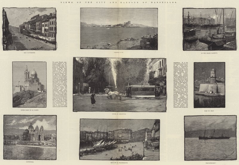 Widoki na miasto i port w Marsylii autorstwa George L. Seymour