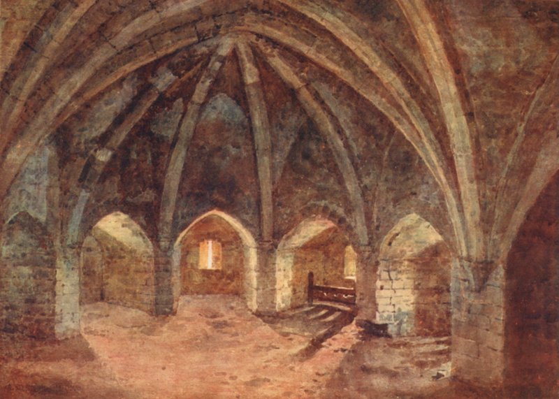 Krypta Wieży Zegarowej (kolorowa litografia) autorstwa George Moore Henton
