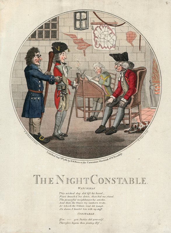 Nocny posterunkowy autorstwa George Moutard Woodward