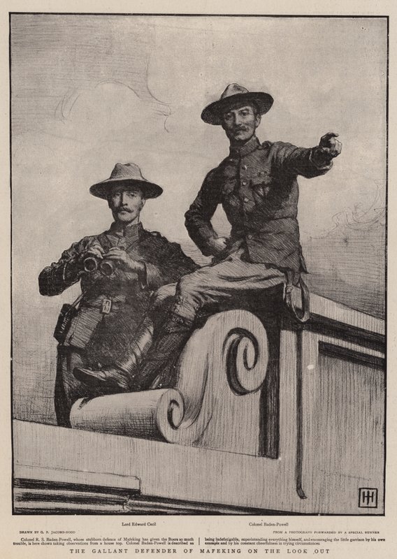 Waleczny obrońca Mafeking na celowniku autorstwa George Percy Jacomb Hood
