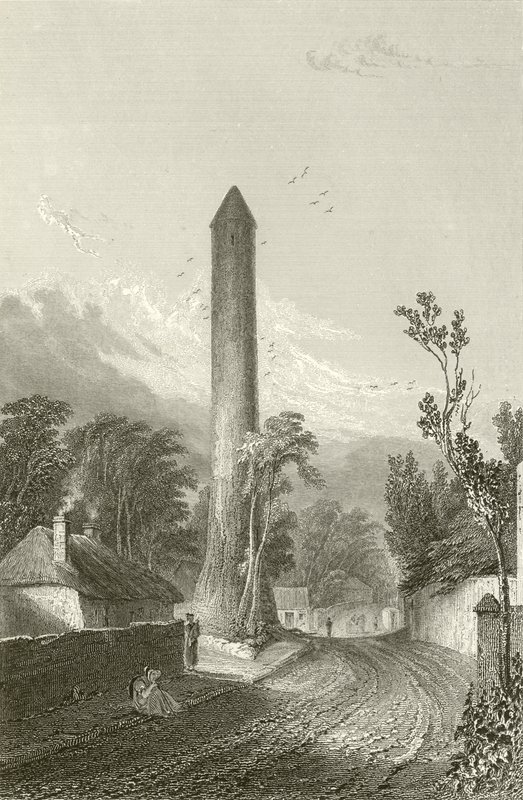 Okrągła Wieża Clondalkin, Dublin, Irlandia autorstwa George Petrie