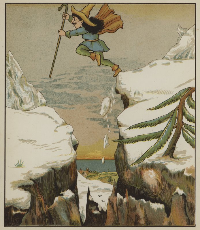 Ilustracja do Rumpelstiltskin autorstwa braci Grimm autorstwa George R. Halkett