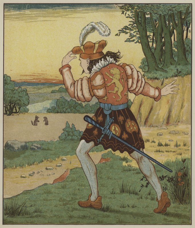 Ilustracja do Rumpelstiltskin autorstwa braci Grimm autorstwa George R. Halkett
