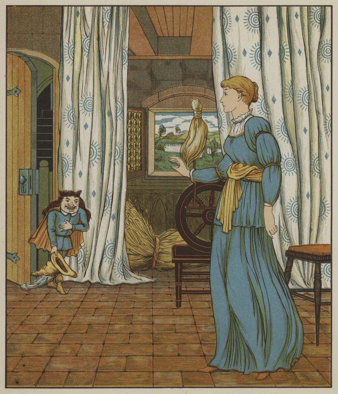Ilustracja do Rumpelstiltskin autorstwa braci Grimm autorstwa George R. Halkett