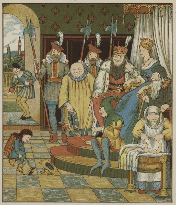 Ilustracja do Rumpelstiltskin autorstwa braci Grimm autorstwa George R. Halkett