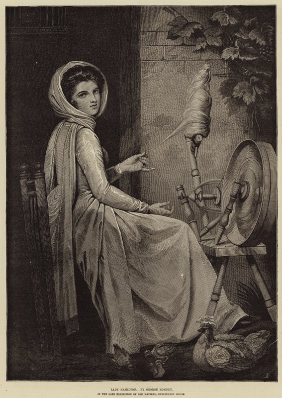 Lady Hamilton autorstwa George Romney