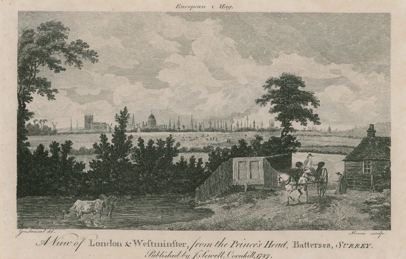 Widok na Londyn i Westminster autorstwa George Samuel Elgood