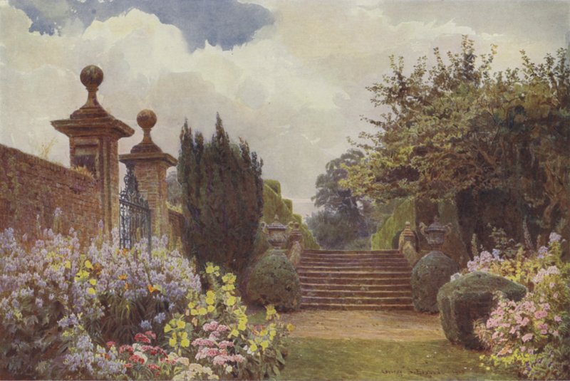 Penshurst, schody tarasowe autorstwa George Samuel Elgood
