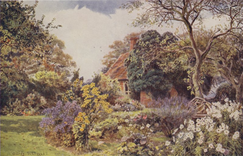 Stone Hall, Easton, Ogród Przyjaźni autorstwa George Samuel Elgood